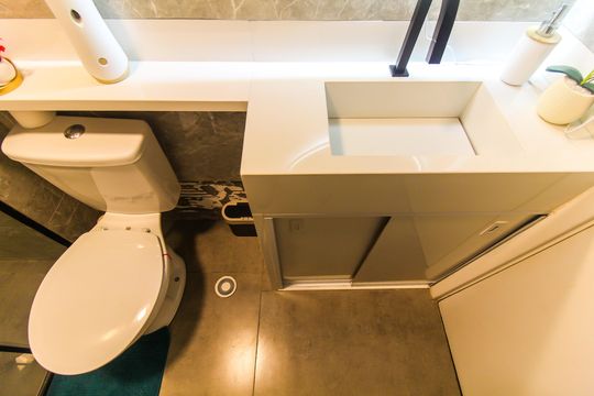 Banheiro de apartamento à venda com 2 quartos, 33m² em Vila Curuçá Velha, São Paulo