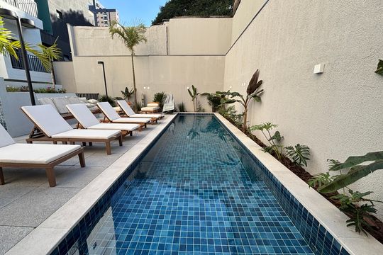 Área comum - Piscina de kitnet/studio à venda com 0 quarto, 25m² em Vila Clementino, São Paulo