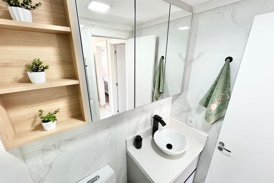 Banheiro de apartamento para alugar com 2 quartos, 43m² em Imirim, São Paulo