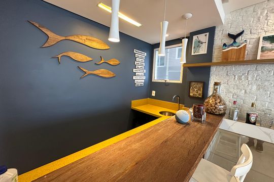 Área gourmet de apartamento para alugar com 4 quartos, 230m² em Itararé, São Vicente