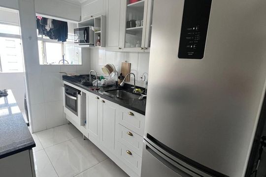Cozinha de apartamento à venda com 2 quartos, 57m² em Cidade das Flores, Osasco