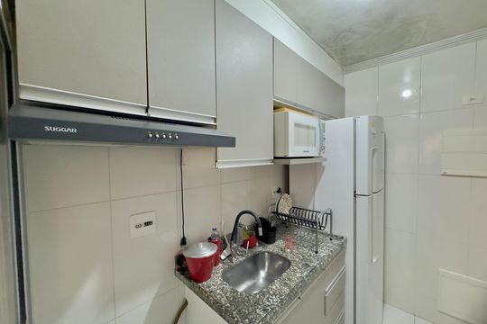 Cozinha de apartamento para alugar com 3 quartos, 63m² em Ponte Grande, Guarulhos
