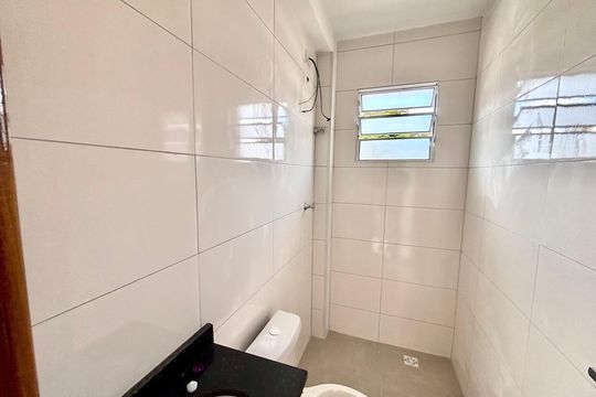 Banheiro de apartamento à venda com 3 quartos, 101m² em Vila Guilhermina, São Paulo