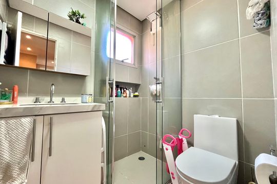 Banheiro de apartamento à venda com 2 quartos, 73m² em Chácara Inglesa, São Paulo