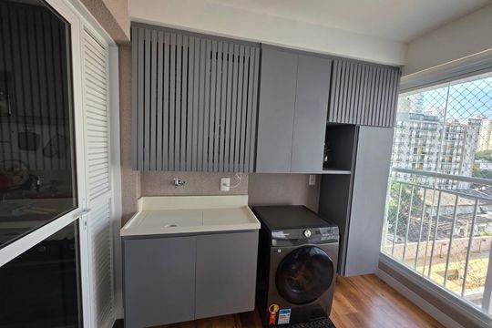 Varanda de apartamento à venda com 3 quartos, 82m² em Santo Amaro, São Paulo