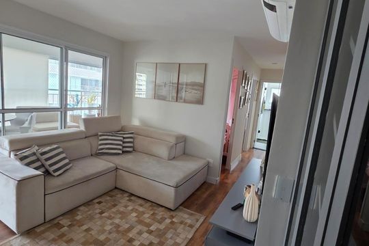 Sala de apartamento à venda com 3 quartos, 82m² em Santo Amaro, São Paulo