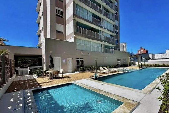 Área externa de apartamento à venda com 3 quartos, 82m² em Santo Amaro, São Paulo