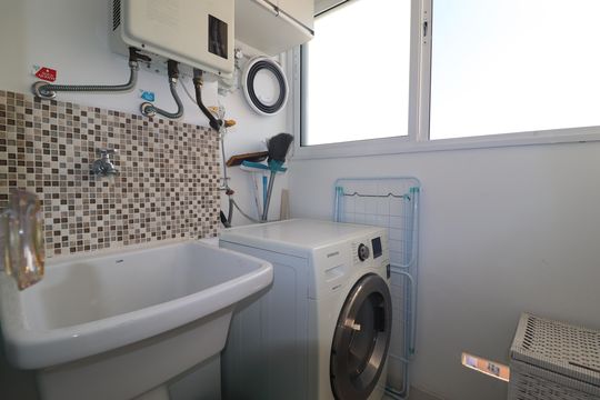 Área de Serviço de apartamento à venda com 1 quarto, 48m² em Parque Jaçatuba, Santo André