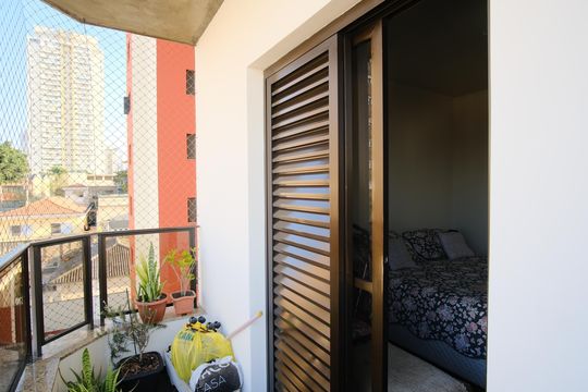 Varanda da Suíte de apartamento à venda com 4 quartos, 124m² em Vila Carrão, São Paulo