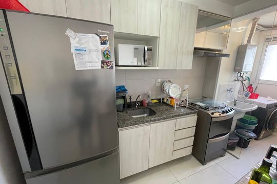 Cozinha de apartamento à venda com 2 quartos, 50m² em Vila Dom Pedro Ii, São Paulo