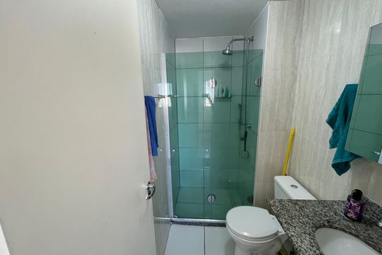 Banheiro de apartamento à venda com 2 quartos, 50m² em Vila Dom Pedro Ii, São Paulo