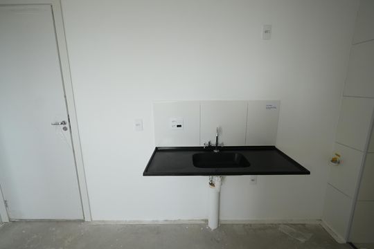 Cozinha de apartamento à venda com 2 quartos, 36m² em Santa Maria, Santo André