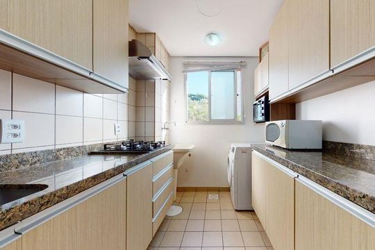 Cozinha de apartamento para alugar com 2 quartos, 60m² em Nonoai, Porto Alegre
