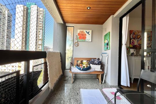Varanda de apartamento à venda com 3 quartos, 95m² em Jardim Prudência, São Paulo