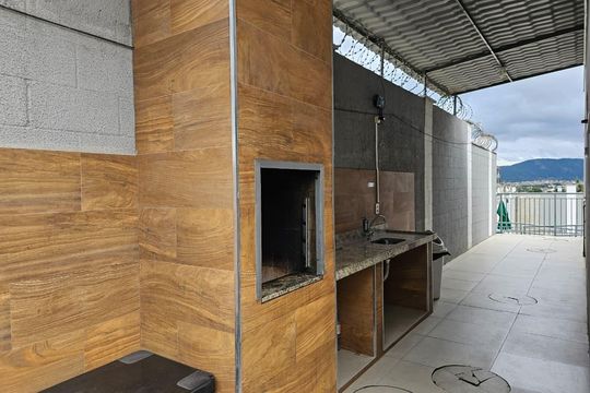 Área comum - Churrasqueira de apartamento para alugar com 2 quartos, 40m² em Cosmos, Rio de Janeiro