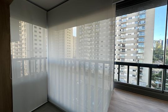 Varanda da Sala de apartamento à venda com 1 quarto, 51m² em Alphaville Industrial, Barueri