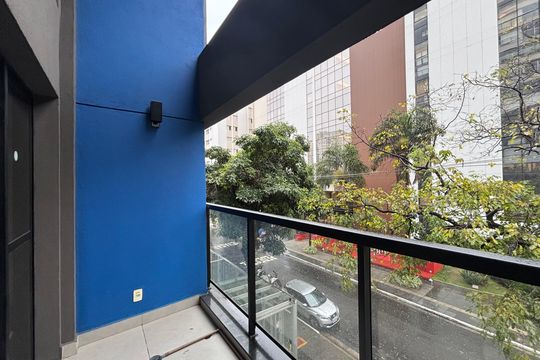 Varanda de apartamento para alugar com 1 quarto, 43m² em Vila Olímpia, São Paulo