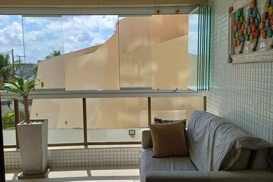 Sala de apartamento para alugar com 3 quartos, 110m² em Jardim Armação, Salvador