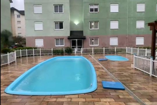 Área comum - Piscina de apartamento para alugar com 2 quartos, 50m² em Liberdade, Novo Hamburgo