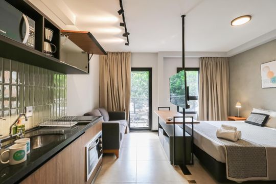 Sala/Quarto de apartamento à venda com 1 quarto, 30m² em Consolação, São Paulo