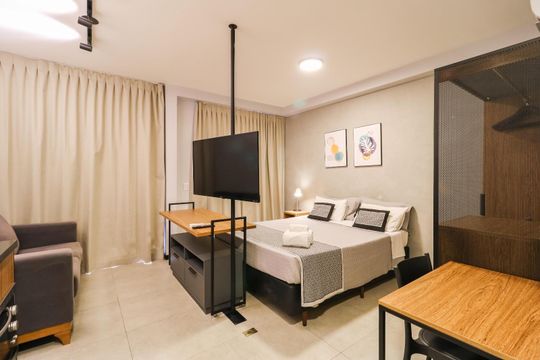 Sala/Quarto de apartamento à venda com 1 quarto, 30m² em Consolação, São Paulo
