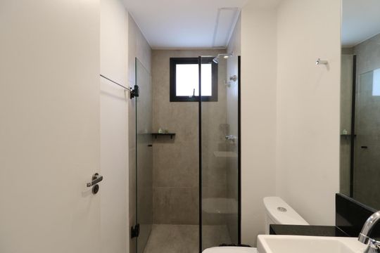 Banheiro de apartamento à venda com 1 quarto, 30m² em Consolação, São Paulo