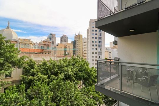 Varanda de apartamento à venda com 1 quarto, 34m² em Consolação, São Paulo