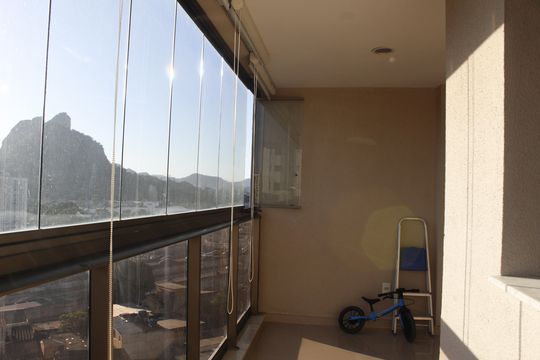 Varanda da Sala de apartamento à venda com 3 quartos, 78m² em Barra da Tijuca, Rio de Janeiro
