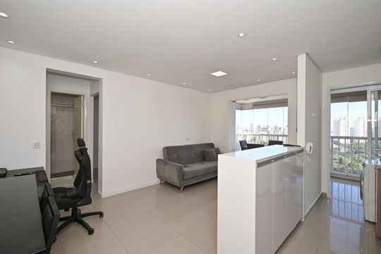 Sala de apartamento para alugar com 1 quarto, 49m² em Fazenda Morumbi, São Paulo