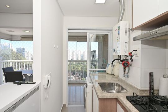 Área de Serviço  de apartamento para alugar com 1 quarto, 49m² em Fazenda Morumbi, São Paulo