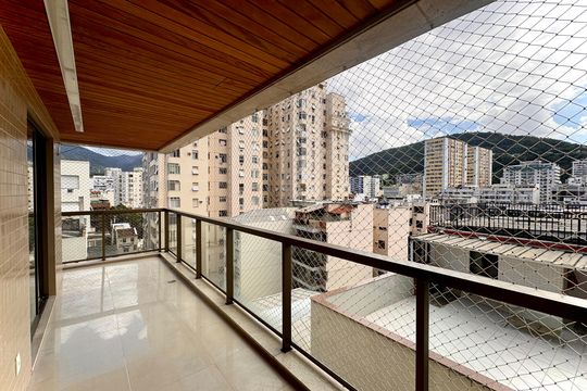 Varanda da Sala de apartamento para alugar com 3 quartos, 192m² em Flamengo, Rio de Janeiro