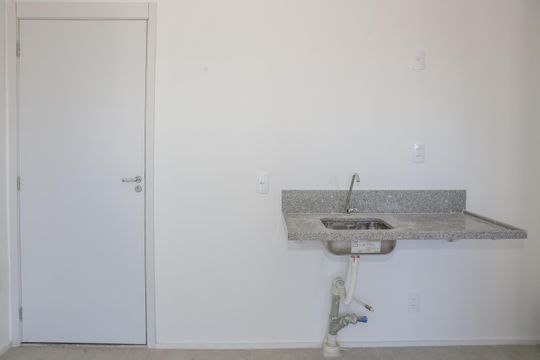 Sala e Cozinha de apartamento à venda com 2 quartos, 36m² em Vila Romana, São Paulo