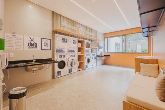 Lavanderia de kitnet/studio para alugar com 1 quarto, 30m² em Pinheiros, São Paulo