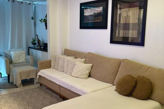 Sala de apartamento para alugar com 3 quartos, 94m² em Centro, Nova Iguaçu