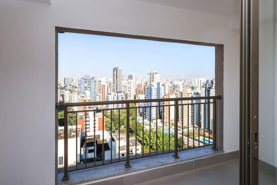 Varanda do Studio de apartamento para alugar com 1 quarto, 32m² em Jardim Vila Mariana, São Paulo