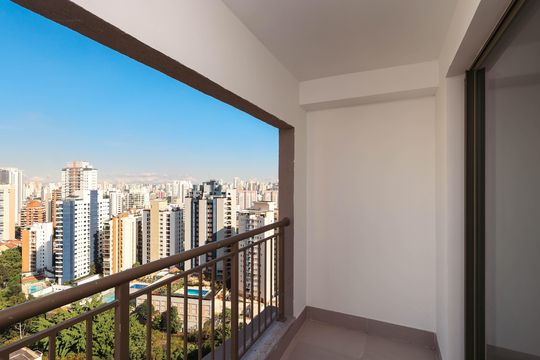 Varanda do Studio de apartamento para alugar com 1 quarto, 32m² em Jardim Vila Mariana, São Paulo