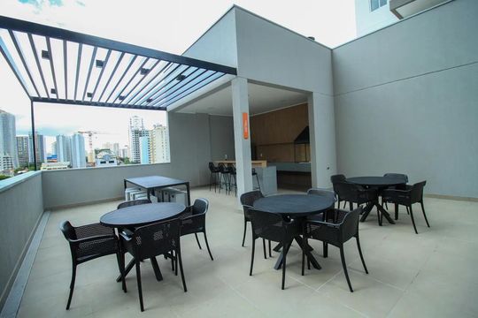 Área externa de kitnet/studio à venda com 1 quarto, 27m² em Belenzinho, São Paulo