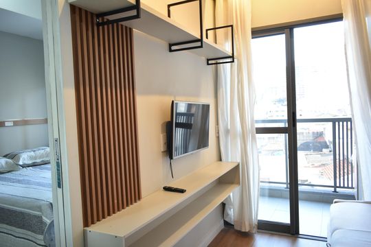 Sala de apartamento para alugar com 1 quarto, 27m² em São Judas, São Paulo