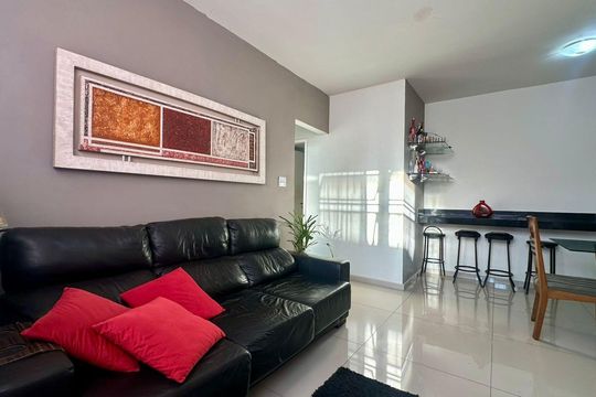 Sala  de apartamento à venda com 3 quartos, 85m² em Anchieta, Belo Horizonte