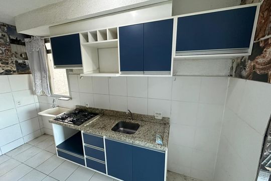 Sala/cozinha de apartamento para alugar com 2 quartos, 42m² em Santos Dumont, São Leopoldo