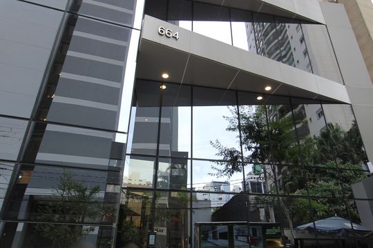 Fachada de kitnet/studio à venda com 1 quarto, 25m² em Indianópolis, São Paulo