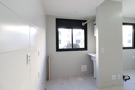 Cozinha de apartamento para alugar com 1 quarto, 34m² em Lomba do Pinheiro, Porto Alegre
