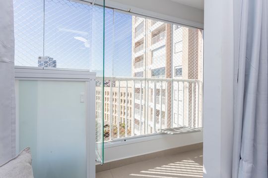 Vista da Sala de apartamento à venda com 2 quartos, 42m² em Vila Isa, São Paulo