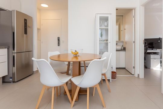Sala de Jantar de apartamento à venda com 2 quartos, 42m² em Vila Isa, São Paulo
