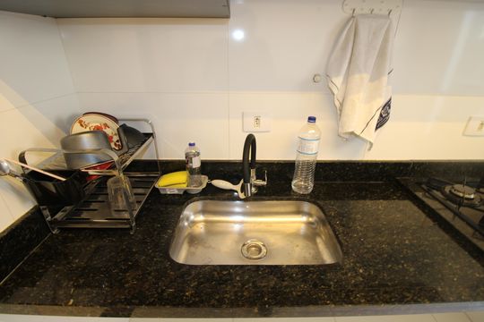 Cozinha / Área de Serviço de apartamento à venda com 1 quarto, 27m² em Vila Jacuí, São Paulo