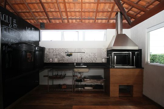 Área comum - Churrasqueira de apartamento à venda com 3 quartos, 127m² em Vila Andrade, São Paulo