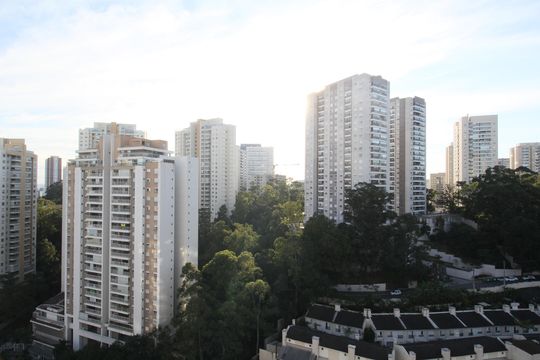 Vista da Varanda gourmet de apartamento à venda com 3 quartos, 127m² em Vila Andrade, São Paulo