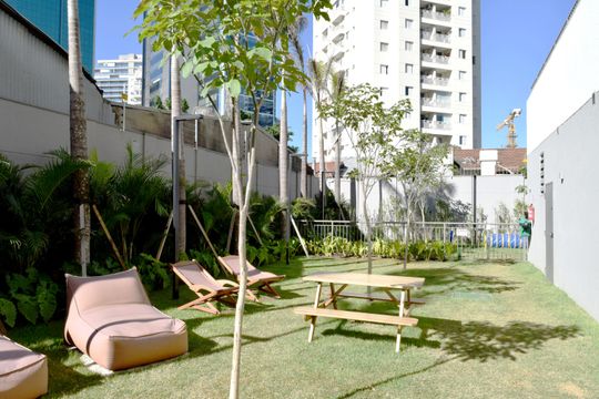 Jardim de apartamento para alugar com 1 quarto, 28m² em Pinheiros, São Paulo