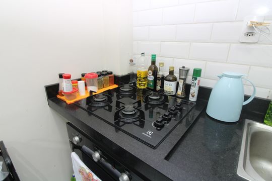 Cozinha de apartamento à venda com 2 quartos, 38m² em Vila Ré, São Paulo