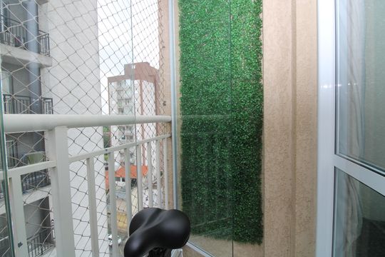 Varanda da Sala de apartamento à venda com 2 quartos, 38m² em Vila Ré, São Paulo